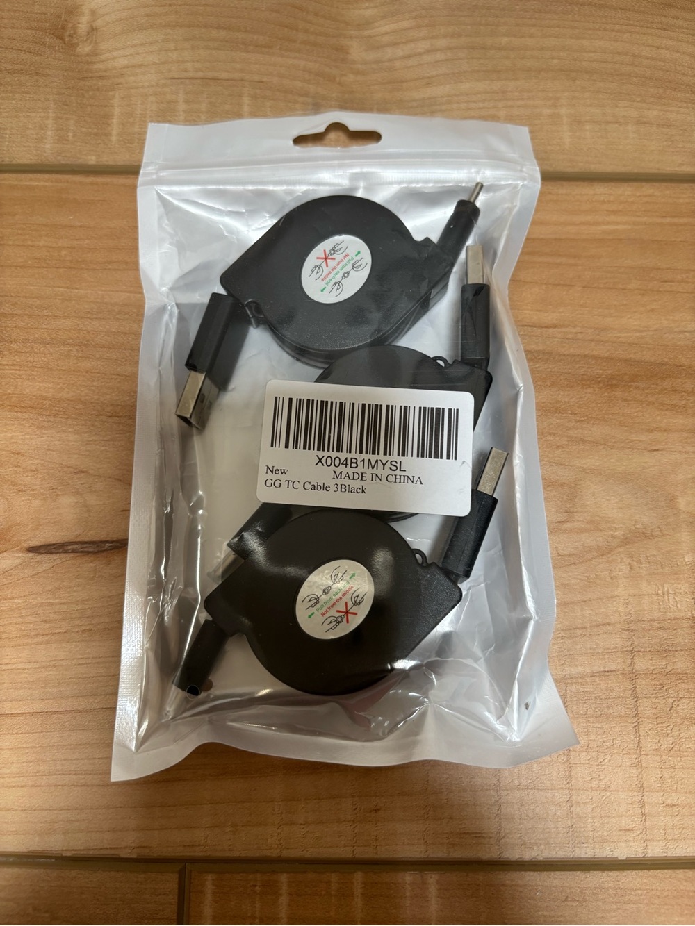 Retractable USB to USB Type C Charging Cable